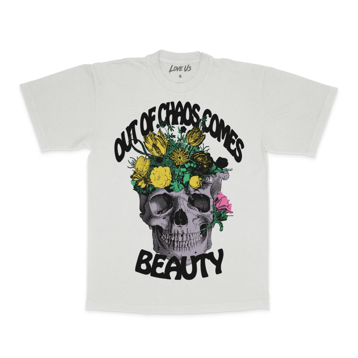 floral skull shirt